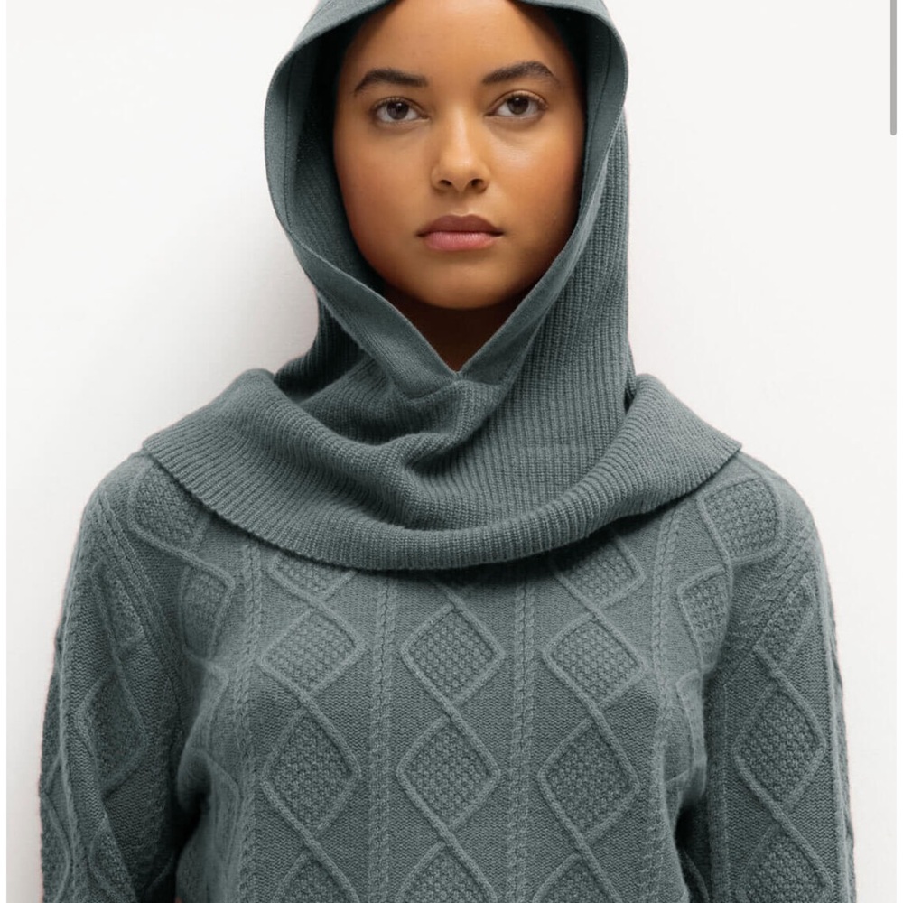 LESET Women's Cable Knit Balaclava - Teal